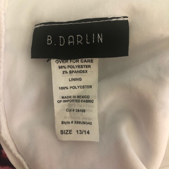 Floral Patterned Strapless Dress - Picture 6 of 7